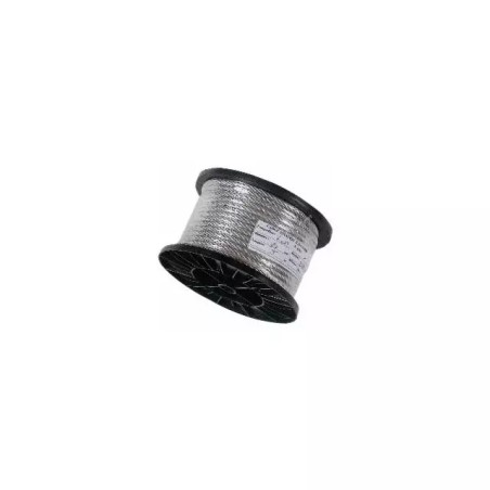 CABLE ACIER GALVA 6 MM AME TEXTILE BOBINE PVC - ref. 215738 | TP Agri