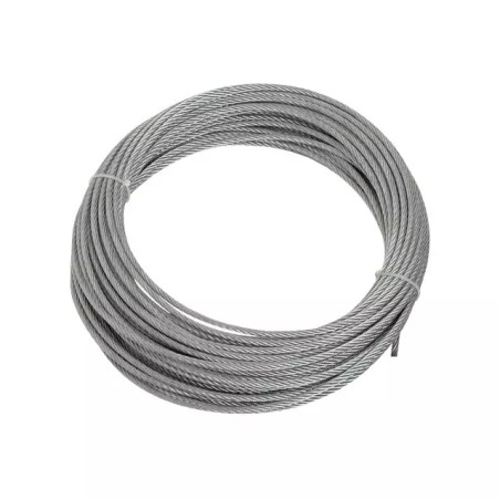 CABLE ACIER INOX 8 MM 7X19 AISI316 LE METRE - ref. 1866028 | TP Agri