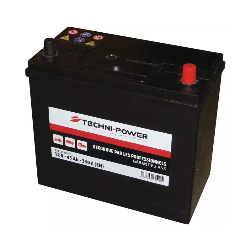 BATTERIE 12V 45AH 330A NS60 + A DROITE TECHN - ref. 31307030 | TP Agri