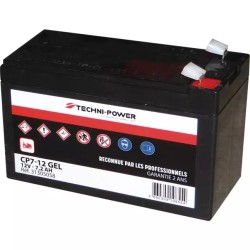 BATTERIE GEL 12V 7,2AH 20A TYPE CP7-12 TECHN - ref. 31305058 | TP Agri