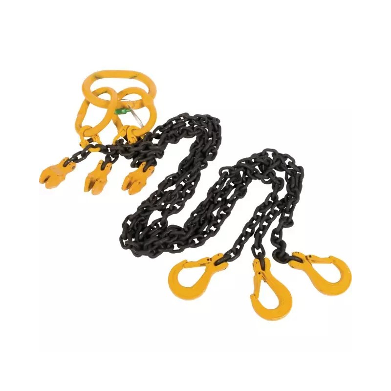 ELINGUE CHAINE DIAM 8 LEVAGE 3 BRINS CROCHETS - ref. 246294 | TP Agri