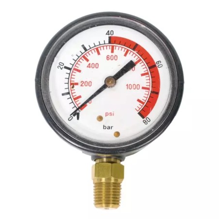 MANOMETRE GLYCERINE 63 MM 0/80 BAR RADIALE 1/4 - ref. 230004 | TP Agri
