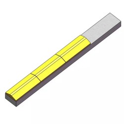 MISE A SOUDER 190X20X15 AV 3 PLAQUETTES CARBUR - ref. 454255 | TP Agri