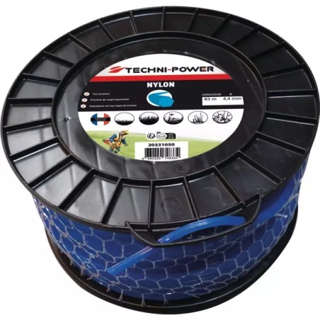 FIL DE DEBROUSSAILLEUSE HEXAGONAL NYLON Ø 4, - ref. 20331050 | TP Agri