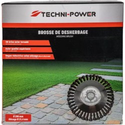 BROSSE DE DESHERBAGE METALLIQUE BRINS ACIER - ref. 20345032 | TP Agri