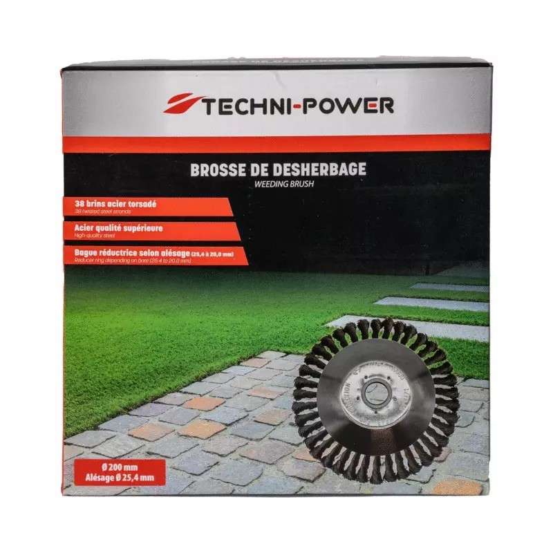 BROSSE DE DESHERBAGE METALLIQUE BRINS ACIER - ref. 20345032 | TP Agri