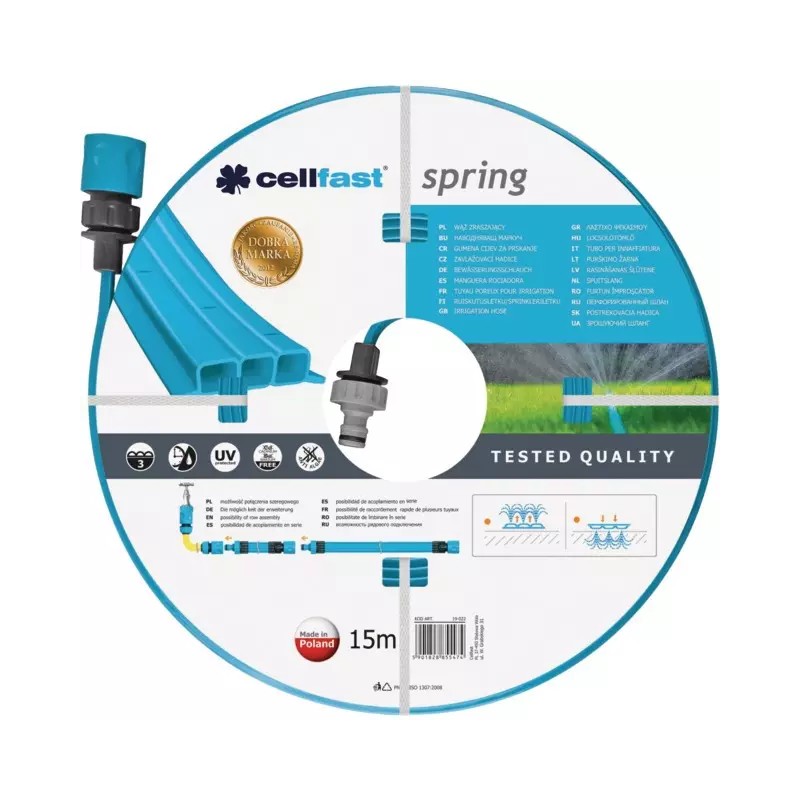 TUYAU D'IRRIGATION SPRING 15 METRES CELLFAS - ref. CEL19022N | TP Agri