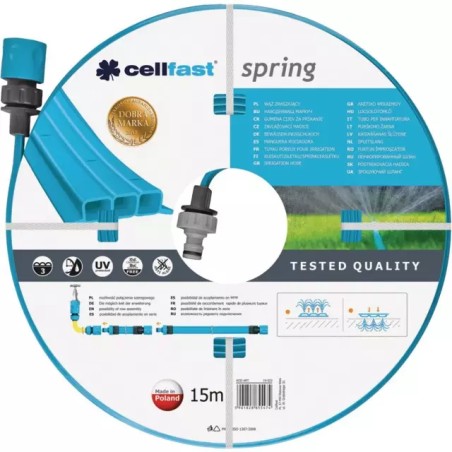 TUYAU D'IRRIGATION SPRING 15 METRES CELLFAS - ref. CEL19022N | TP Agri