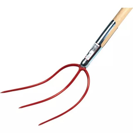 FOURCHE A FOIN 3 DENTS 28CM AVEC MANCHE BOIS - ref. 2424110 | TP Agri