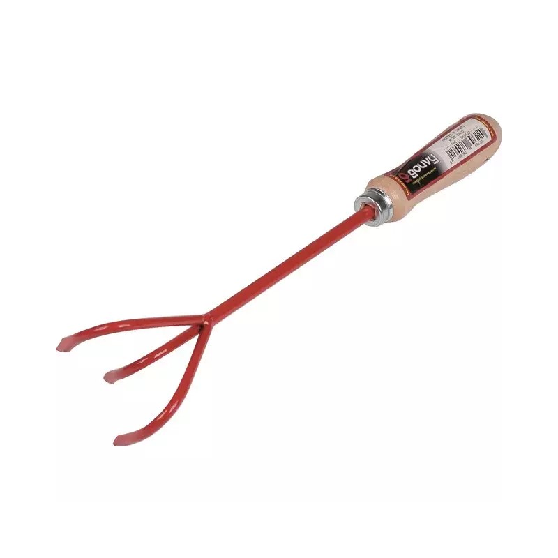GRIFFE A FLEURS 3 DENTS 35CM AVEC MANCHE BOIS - ref. 2424307 | TP Agri