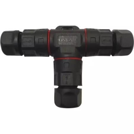 CONNECTEUR ETANCHE EN T POUR CABLE 1,5 MM2 DE - ref. 2124018 | TP Agri