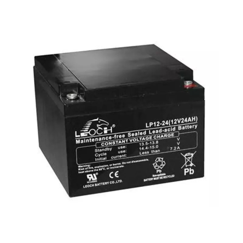 BATTERIE AGM 12V 24AH LP12-24 LEOCH - ref. 222493 | TP Agri