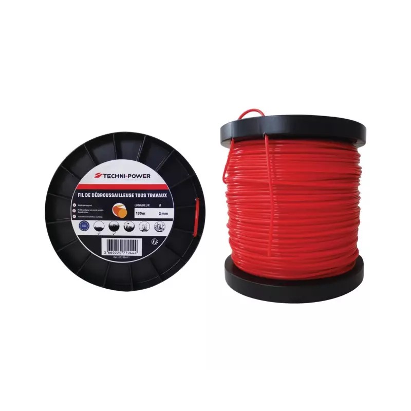 FIL DE DEBROUSSAILLEUSE ROND Ø 2 MM BOBINE D - ref. 20332611 | TP Agri