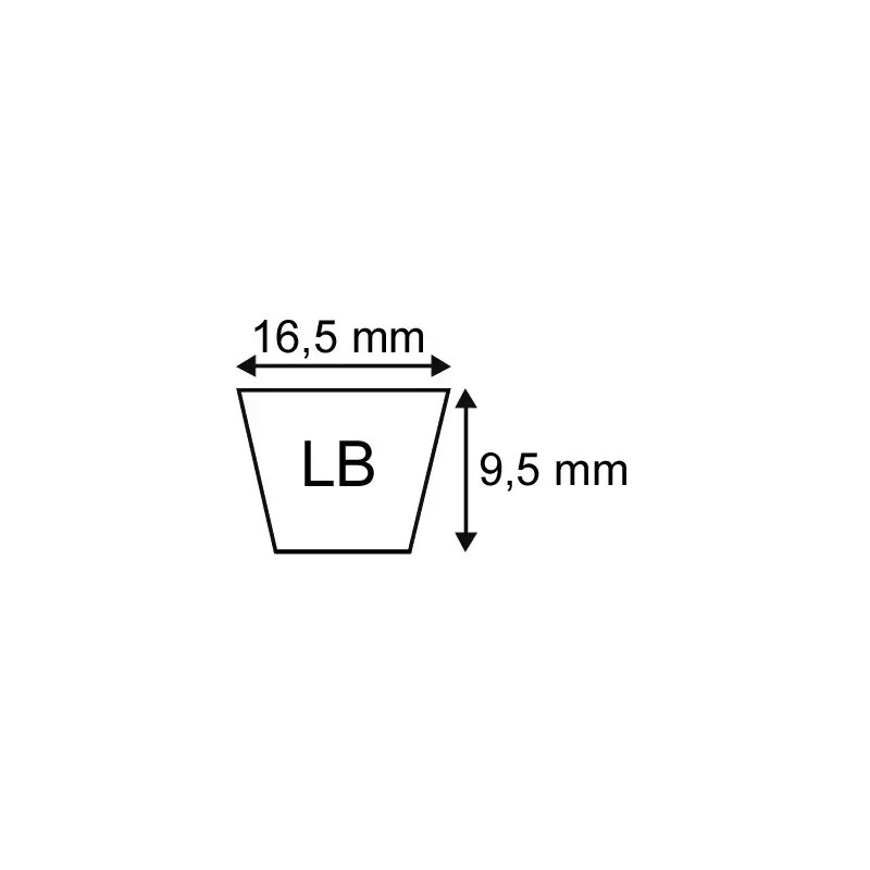 COURROIE LB36 SUPERGOLD 1000 ORIGINE MITSUBO - ref. MILB36SG | TP Agri