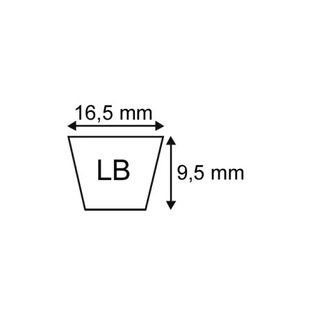 COURROIE LB36 SUPERGOLD 1000 ORIGINE MITSUBO - ref. MILB36SG | TP Agri