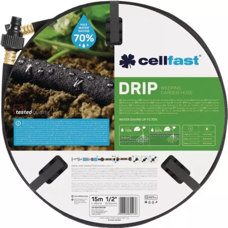 TUYAU D' ARROSAGE POREUX DRIP 1/2" 15 METRES - ref. CEL19002 | TP Agri