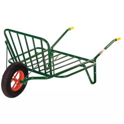 BROUETTE AGRICOLE FOURRAGERE VERTE ROUE PLEIN - ref. 2471025 | TP Agri