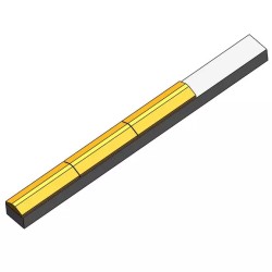 MISE A SOUDER 190X16X15 AV 3 PLAQUETTES CARBUR - ref. 454254 | TP Agri