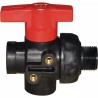 VANNE À BILLE 3VOIE PP GAZ 1" MF-LL - ref. 235147 | TP Agri