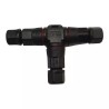 CONNECTEUR ETANCHE EN T POUR CABLE 1 MM2 DE R - ref. 2124020 | TP Agri