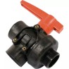 VANNE À BILLE 3VOIE PP GAZ 2" MF-LL - ref. 230894 | TP Agri