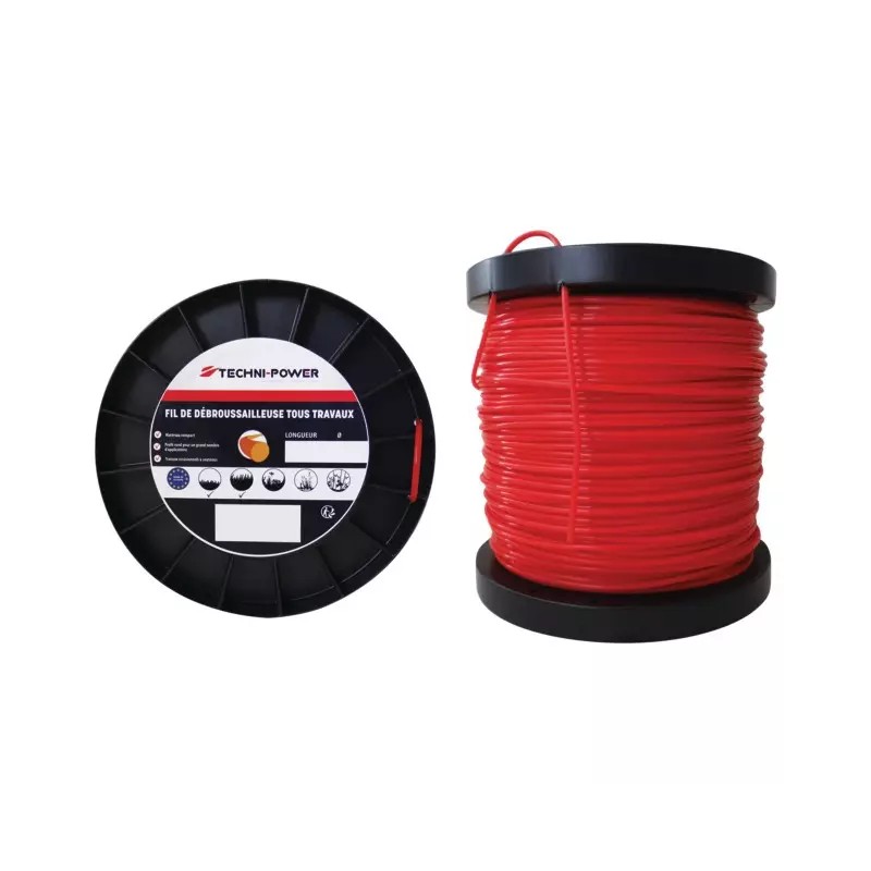 FIL DE DEBROUSSAILLEUSE ROND Ø 3 MM BOBINE D - ref. 20332621 | TP Agri