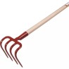 CROC A BECHER 4 DENTS 20CM AVEC MANCHE BOIS 1 - ref. 2424156 | TP Agri
