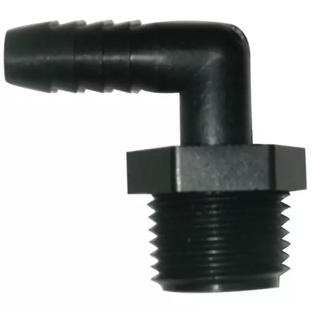 RACCORD COUDE 90° CANNELE Ø 12,7 MM MALE 1/2 - ref. 30548384 | TP Agri