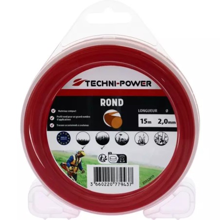 FIL DE DEBROUSSAILLEUSE ROND Ø 2 MM BLISTER - ref. 20332610 | TP Agri