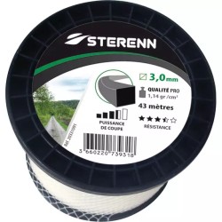 FIL DE DEBROUSSAILLEUSE CARRE STERENN Ø 3 MM - ref. 20331091 | TP Agri