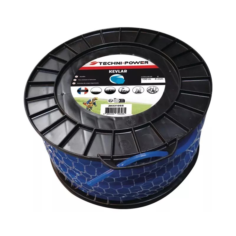 FIL DE DEBROUSSAILLEUSE HEXAGONAL KEVLAR Ø 4 - ref. 20331055 | TP Agri