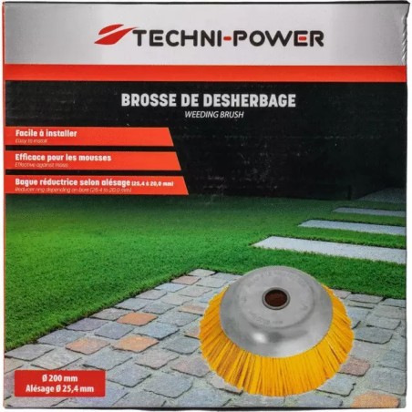 BROSSE DE DESHERBAGE METALLIQUE BRINS NYLON - ref. 20345033 | TP Agri