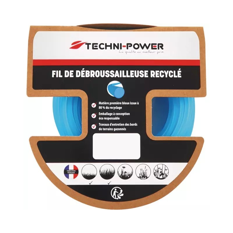 FIL DE DEBROUSSAILLEUSE ROND RECYCLE Ø 2 MM - ref. 20332002 | TP Agri