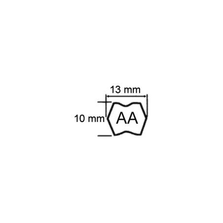 COURROIE HEXAGONALE DOUBLE FACE TYPE AA86 PO - ref. 30885086 | TP Agri