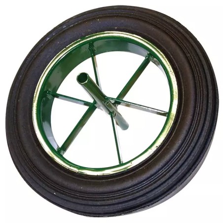 ROUE DE BROUETTE PLEINE Ø 400 MM MOYEU ACIER - ref. 2471522 | TP Agri