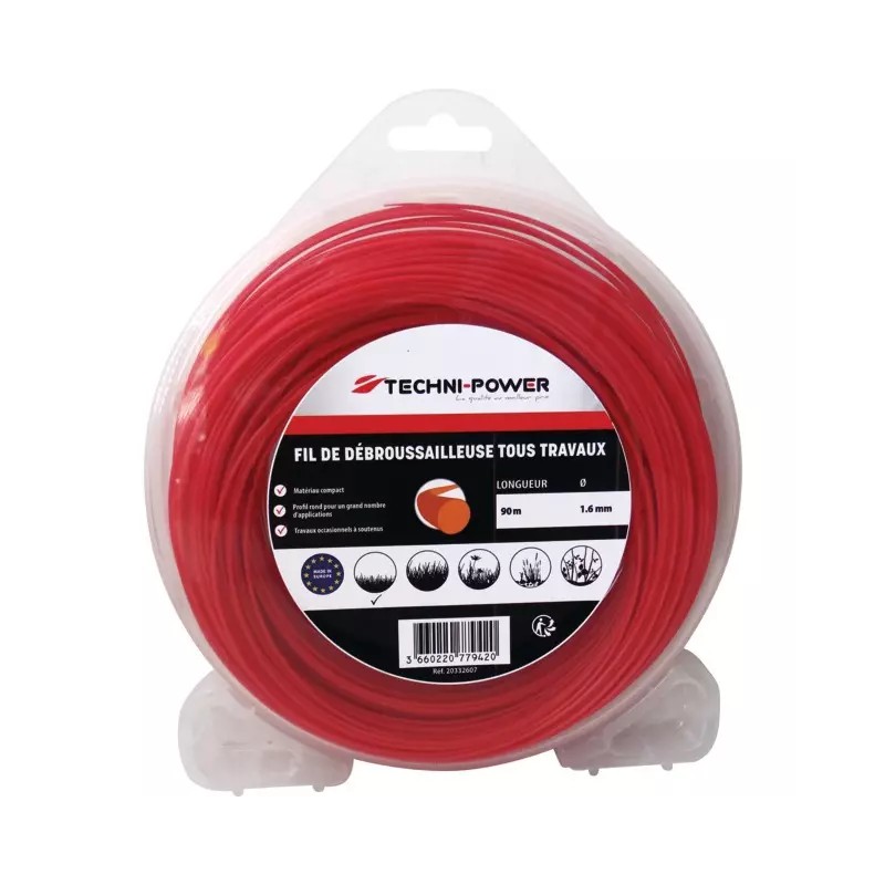 FIL DE DEBROUSSAILLEUSE ROND Ø 1,6 MM COQUE - ref. 20332607 | TP Agri