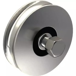 GALET ACIER ZINGUE Ø 100 MM GORGE RONDE 21 MM - ref. 1850555 | TP Agri