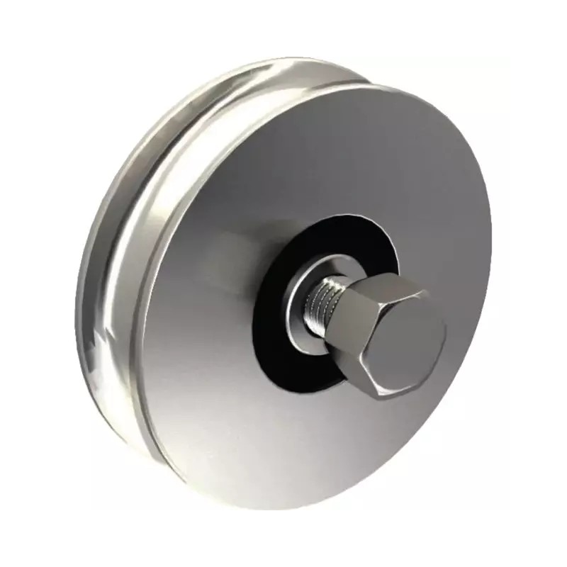 GALET ACIER ZINGUE Ø 100 MM GORGE RONDE 21 MM - ref. 1850555 | TP Agri
