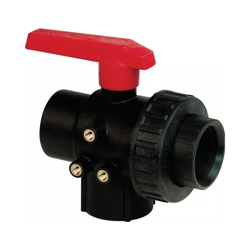 VANNE À BILLE 3VOIE PP GAZ 2" FF-LL - ref. 30562010 | TP Agri