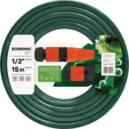 TUYAU D'ARROSAGE KIT ECONOMIC 1/2" 15 METRES - ref. CEL10101 | TP Agri