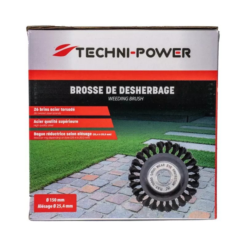 BROSSE DE DESHERBAGE METALLIQUE BRINS ACIER - ref. 20345030 | TP Agri