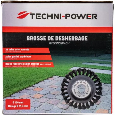 BROSSE DE DESHERBAGE METALLIQUE BRINS ACIER - ref. 20345030 | TP Agri