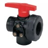 VANNE À BILLE 3V PP GAZ1" FF-LL(PC) - ref. 235146 | TP Agri