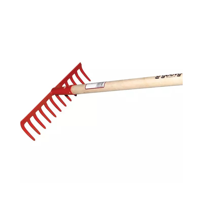 RATEAU SOUDE 12 DENTS COURBES AVEC MANCHE BOI - ref. 2424186 | TP Agri