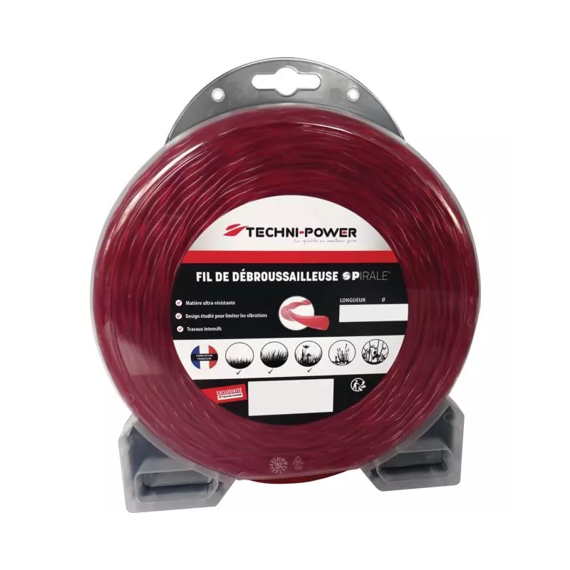 FIL DE DEBROUSSAILLEUSE SPIRALE Ø 4,5 MM / 2 - ref. 20332815 | TP Agri