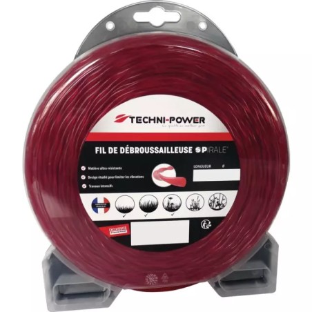 FIL DE DEBROUSSAILLEUSE SPIRALE Ø 4,5 MM / 2 - ref. 20332815 | TP Agri