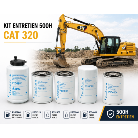 Kit Filtration 500h Donaldson - Pelle Cat 320