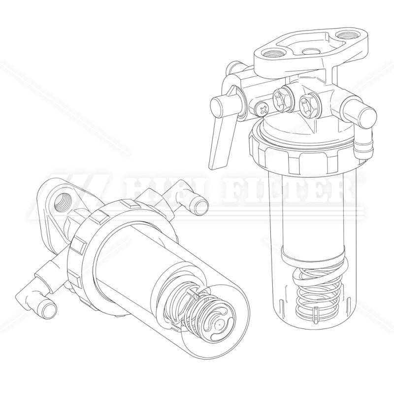 Filtre carburant HIFI MO 1533