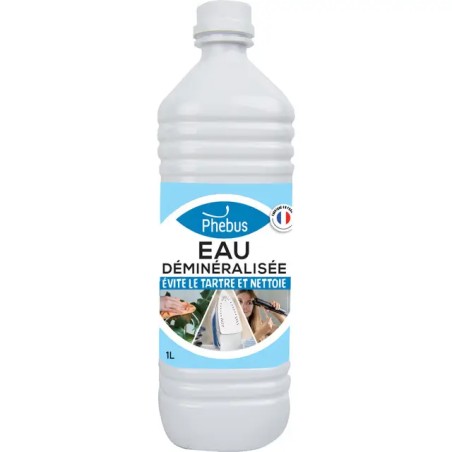 EAU DEMINERALISEE BOUTEILLE DE 1L PHEBUS - ref. 3132361 | TP Agri