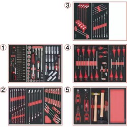COMPOSITION D'OUTILS POUR SERVANTE 198 PIEC - ref. KS7140198 | TP Agri